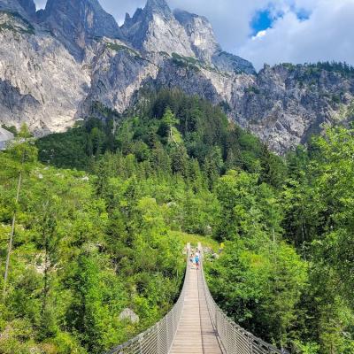Hängebrücke im Klausbachtal